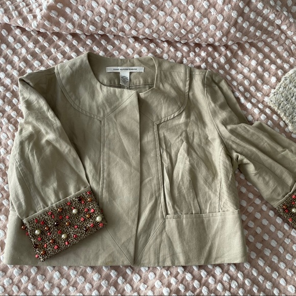 DVF Crop Beaded Jacket - Picture 2 of 3